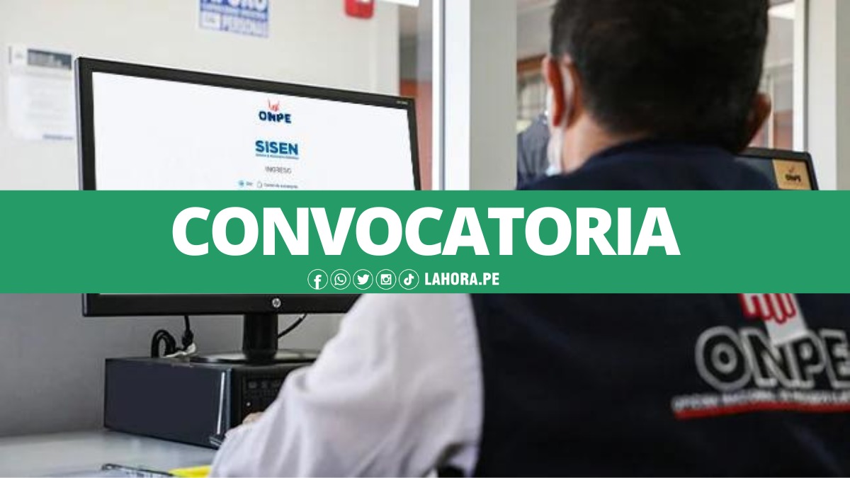 Convocatoria ONPE 2022: más de 900 puestos de trabajo disponibles por las Elecciones 2022