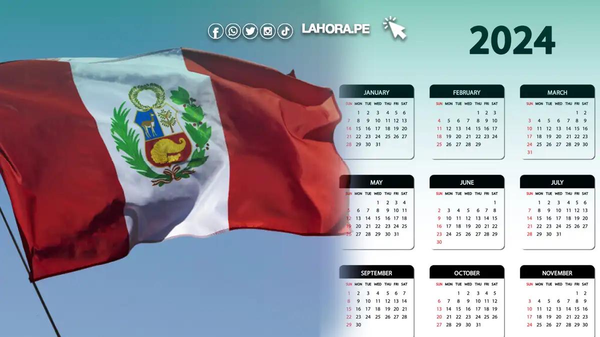 Calendario de feriados 2024 en Perú Diario La Hora