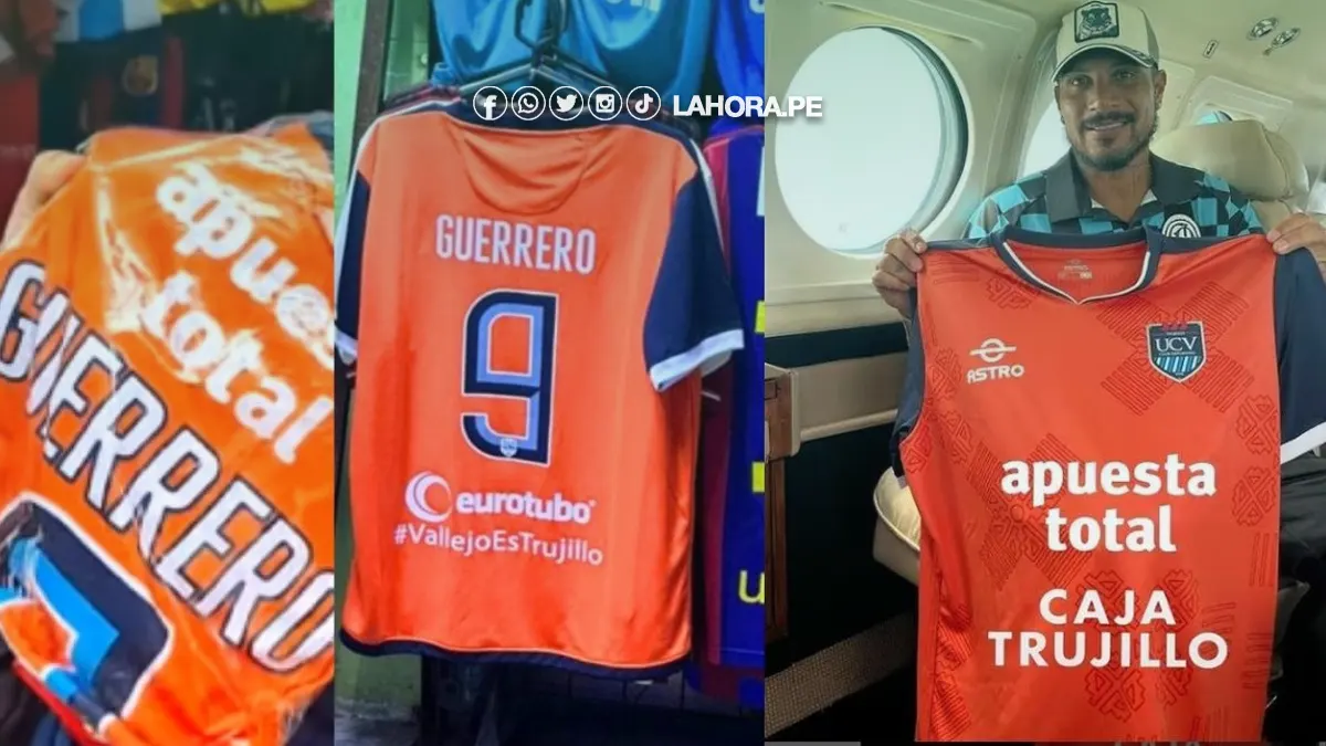 ¿Cuánto cuesta la camiseta de Paolo Guerrero en la Universidad César Vallejo?