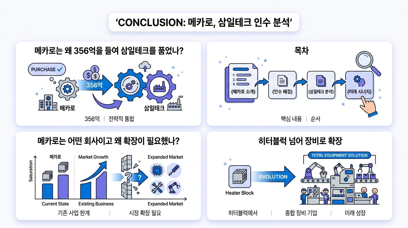 메카로, 삼일테크 356억 인수…히터블럭 넘어 장비로 확장