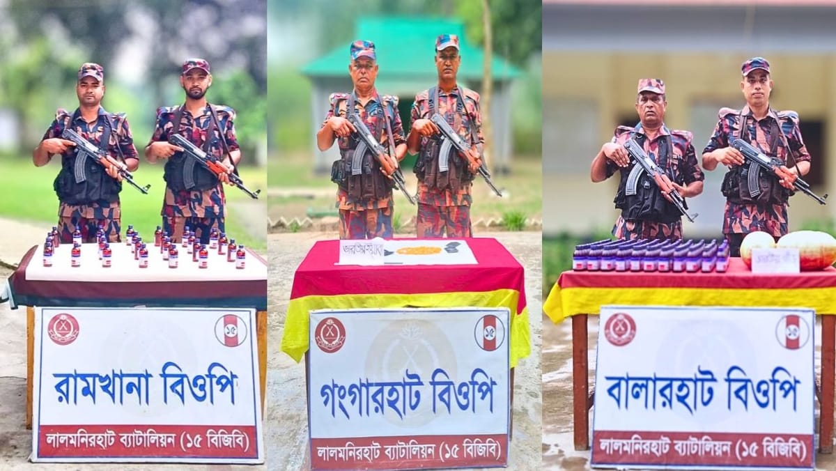 ১৫ বিজিবির অভিযানে ভারতীয় ইয়াবা ট্যাবলেট, ইস্কাপ সিরাপ ও গাঁজা জব্দঃ