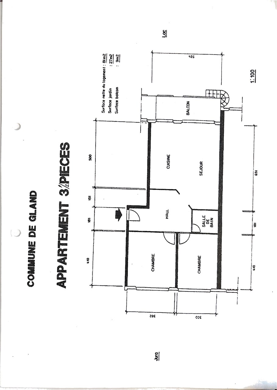 En exclusivité : appartement de 3.5 pièces en rez-de-jardin à Gland