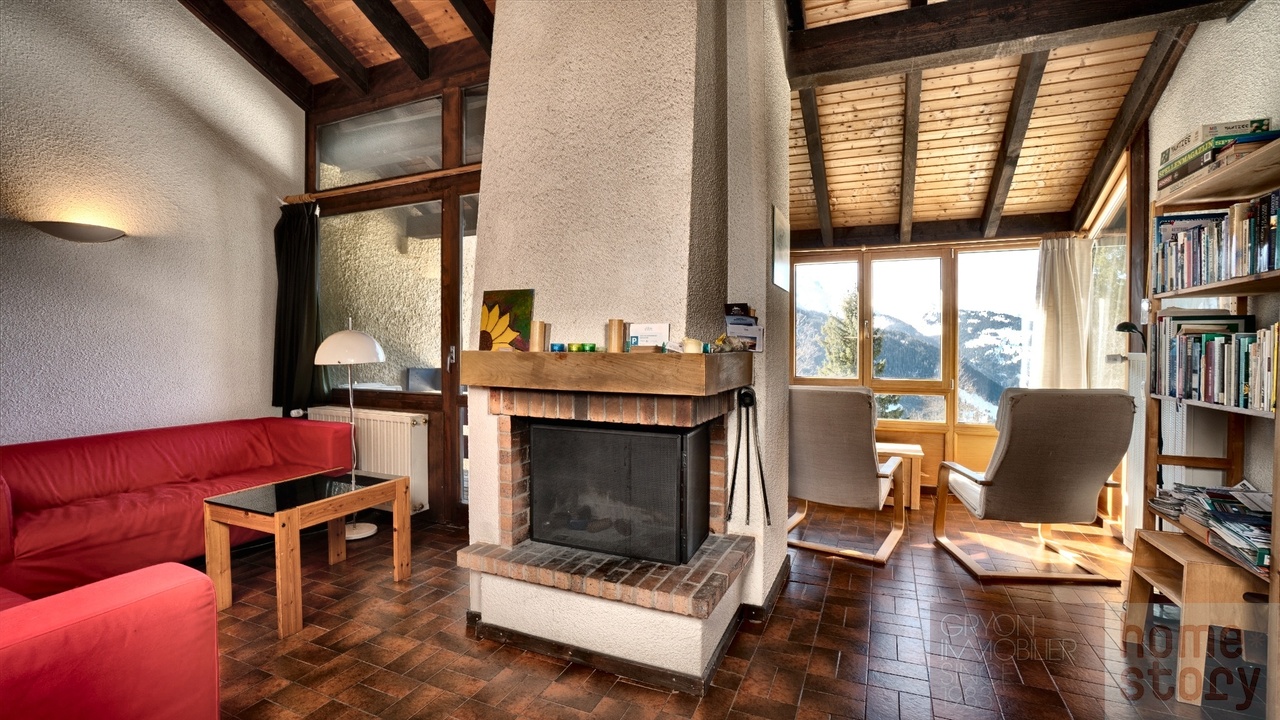 Duplex avec cheminée et balcon à Gryon – Alpes des Chaux