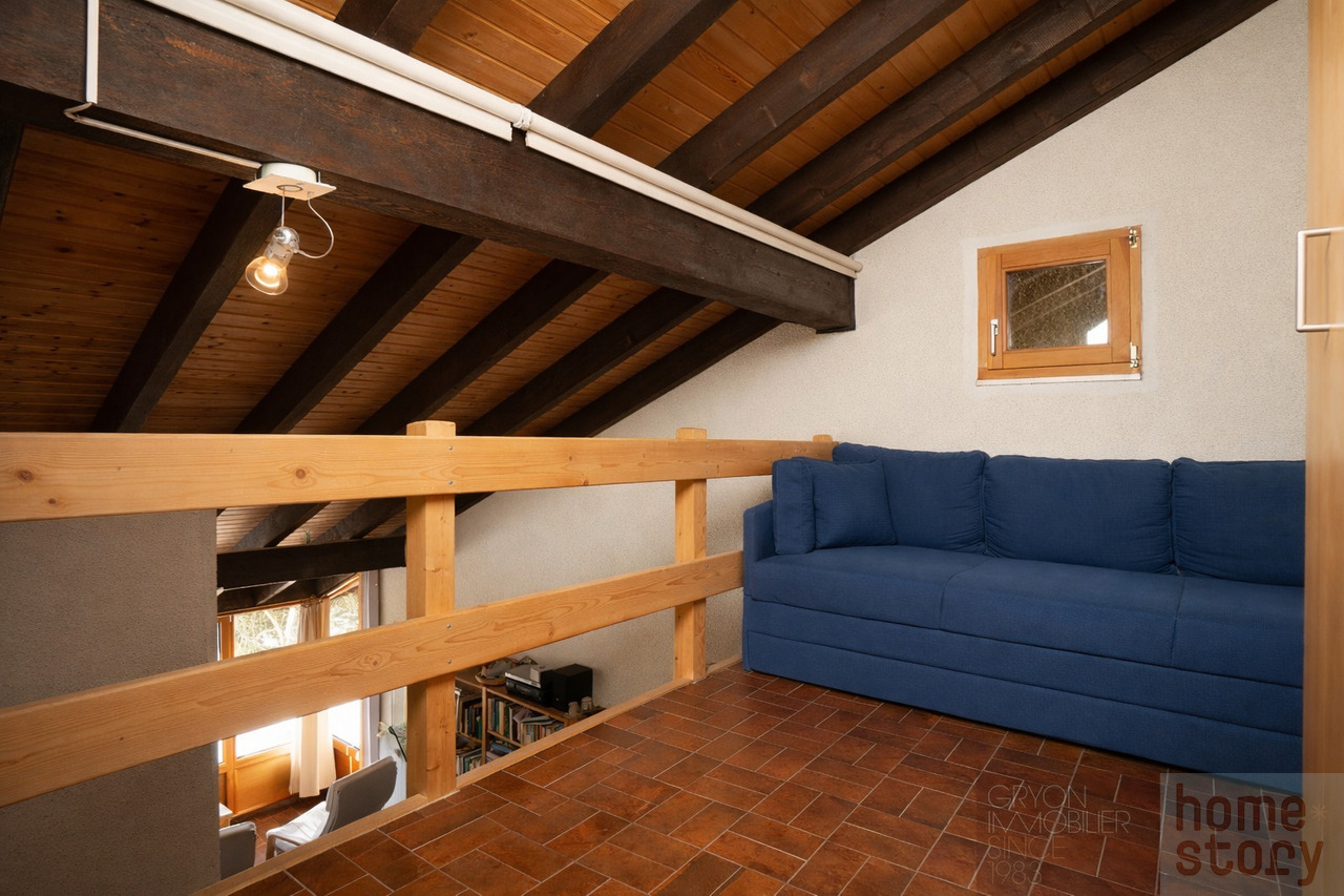Duplex avec cheminée et balcon à Gryon – Alpes des Chaux