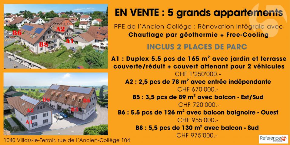 Appartement à vendre 5.5 pièces à 1040 Echallens - Vaud