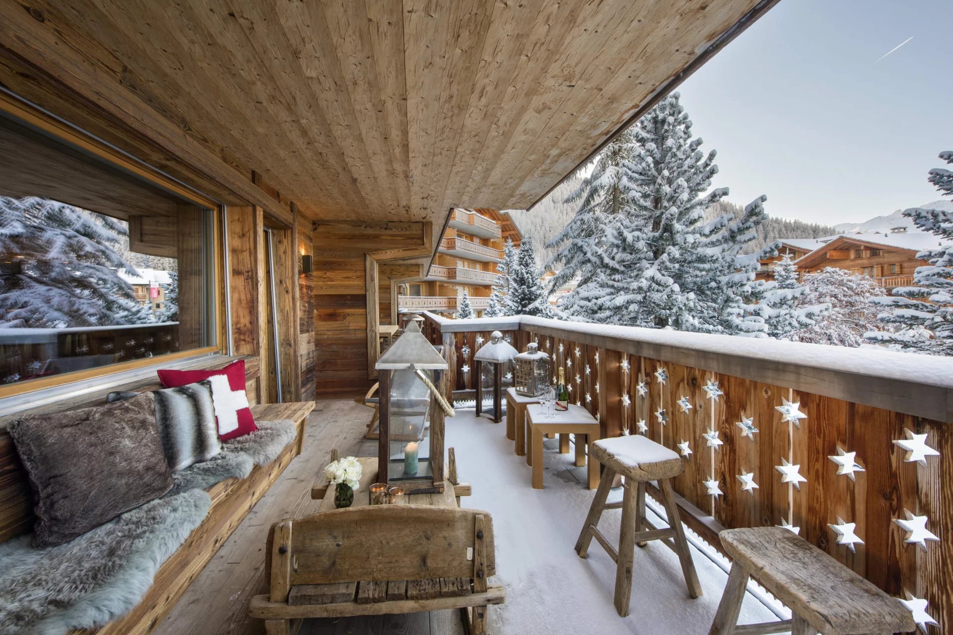 Appartement-chalet de luxe à Verbier, 4 chambres, vue Alpes