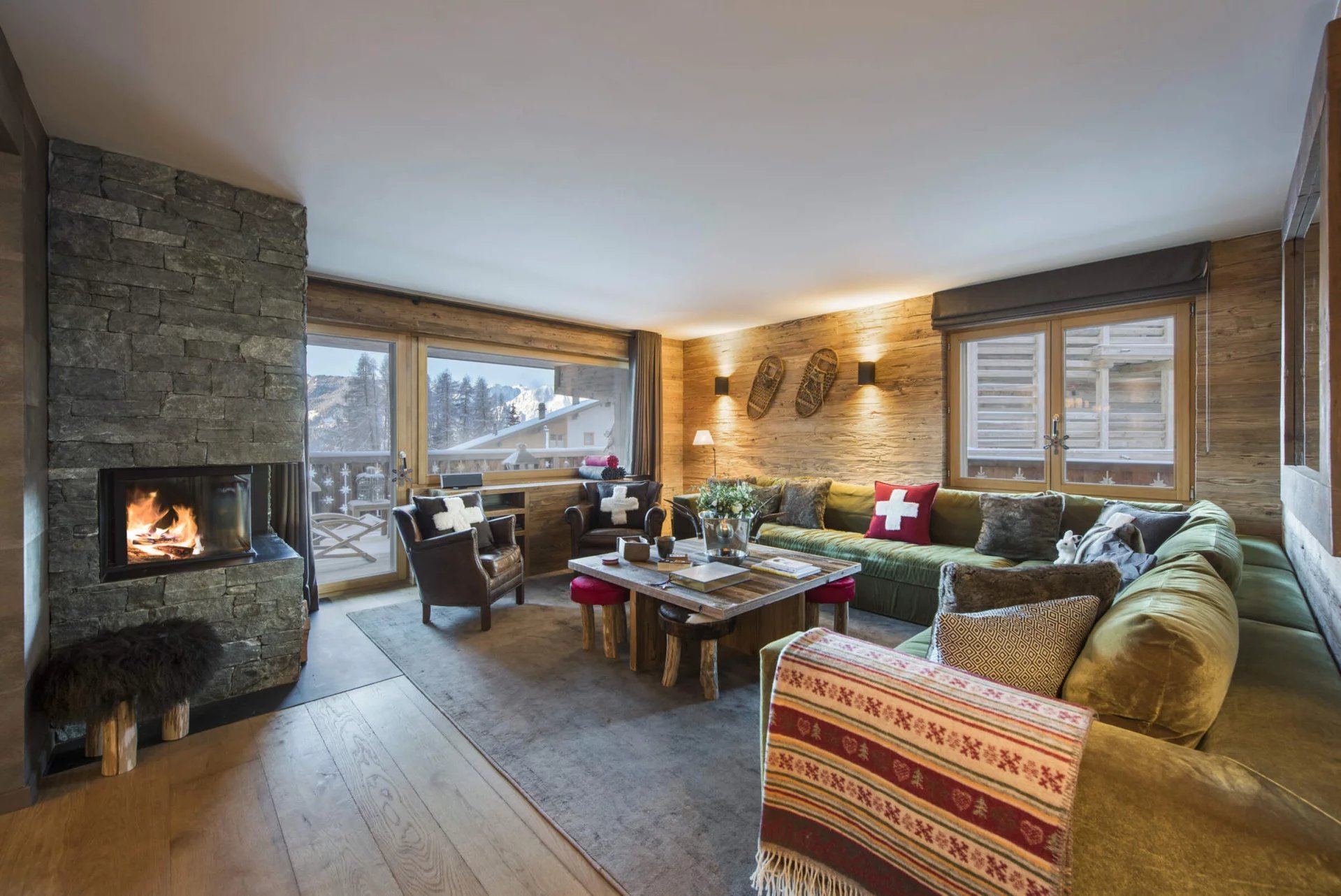 Appartement-chalet de luxe à Verbier, 4 chambres, vue Alpes