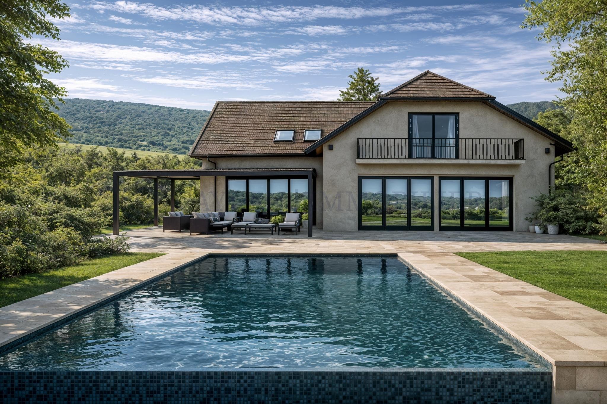 Villa contemporaine vue lac panoramique à 10 minutes de Gland 