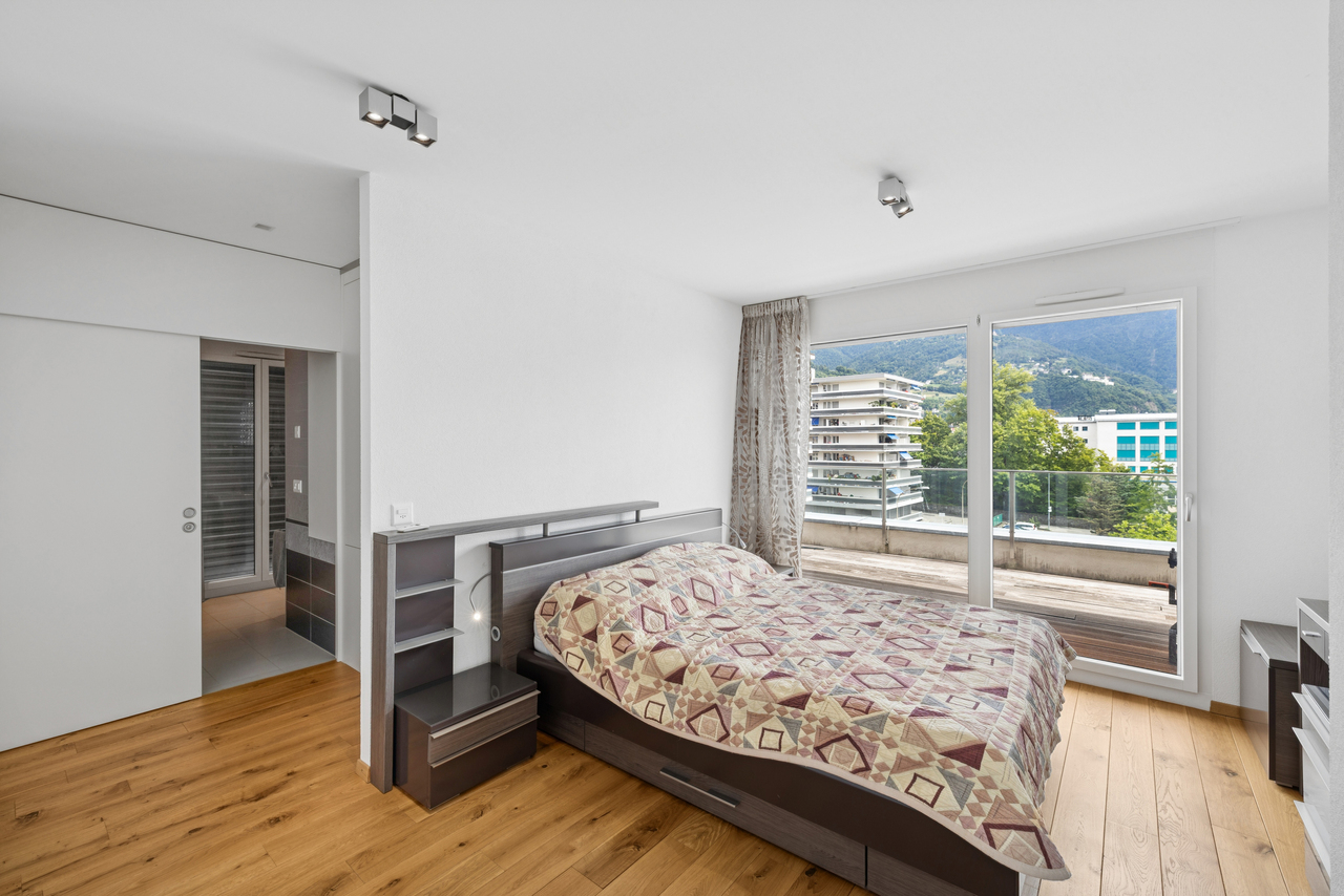 Splendide attique avec vaste terrasse et vue sur le Lac