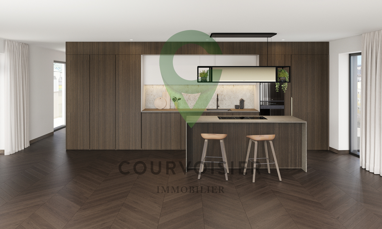 Magnifique 4,5pcs de standing avec jardin aux portes de Lausanne