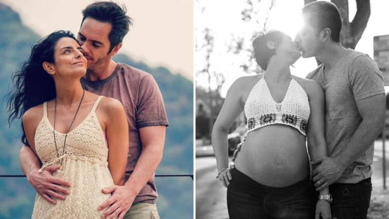 Aislin y Mauricio Ochmann se toman su primer selfie con su bebé