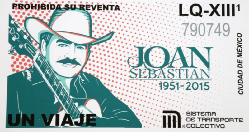 El metro de la CDMX homenajea a Joan Sebastian