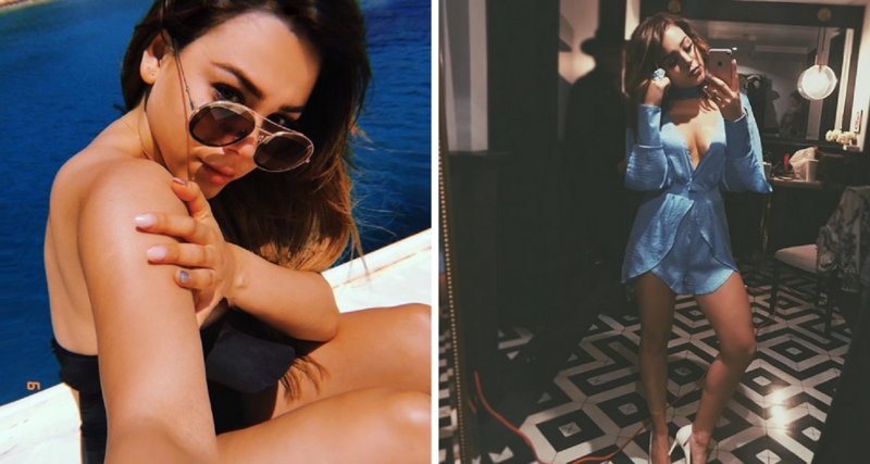 Danna Paola revela con sexy escote sus gustos culposos