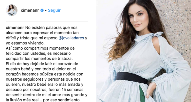 Famosos envían condolencias a Ximena Navarrete