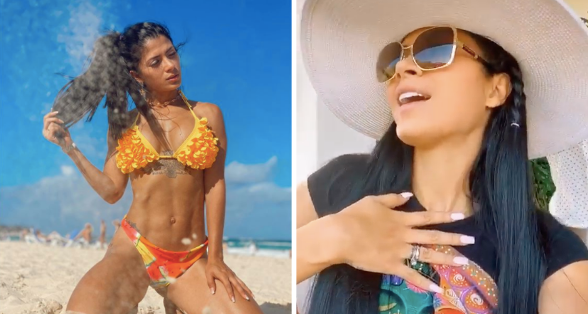 Kimberly Flores baila en bikini y enciende internet