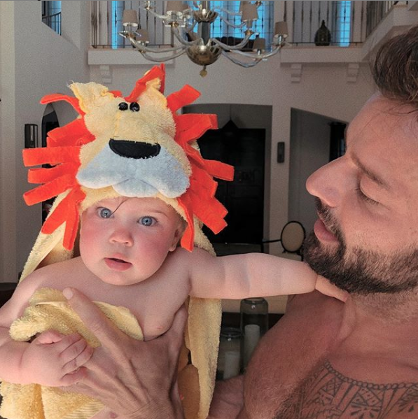 Ricky Martin y su hijo