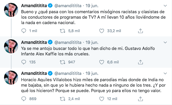 TWEETS AMANDITITITA