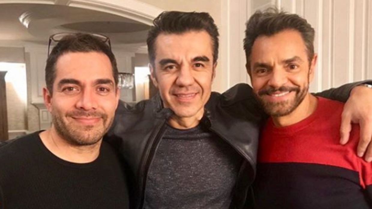 Omar Chaparro, Adrián Uribe y Eugenio Derbez, 