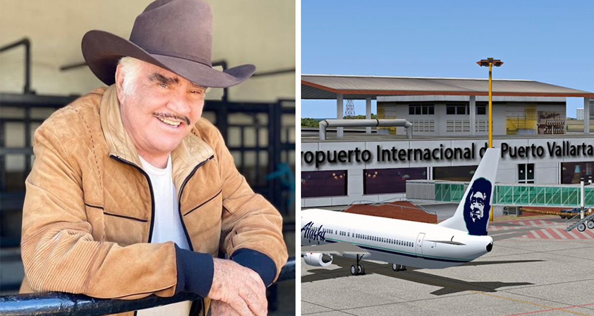 Vicente Fernández y aeropuerto de vallarta