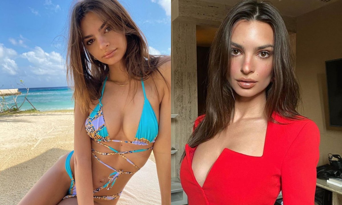 Emily Ratajkowski presume diminuta cintura