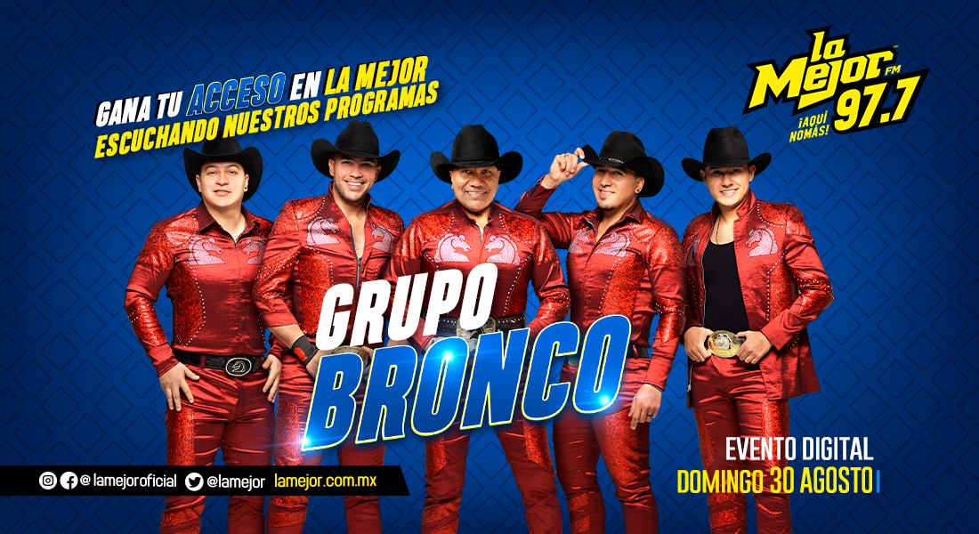 Gana tu acceso al concierto digital de BRONCO