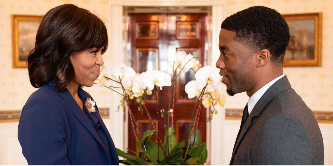 Michelle Obama hace homenaje a Chadwick Boseman