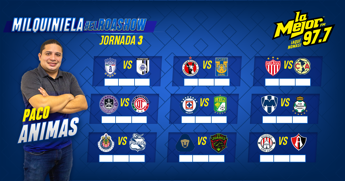 milquiniela jornada 3 de La Mejor