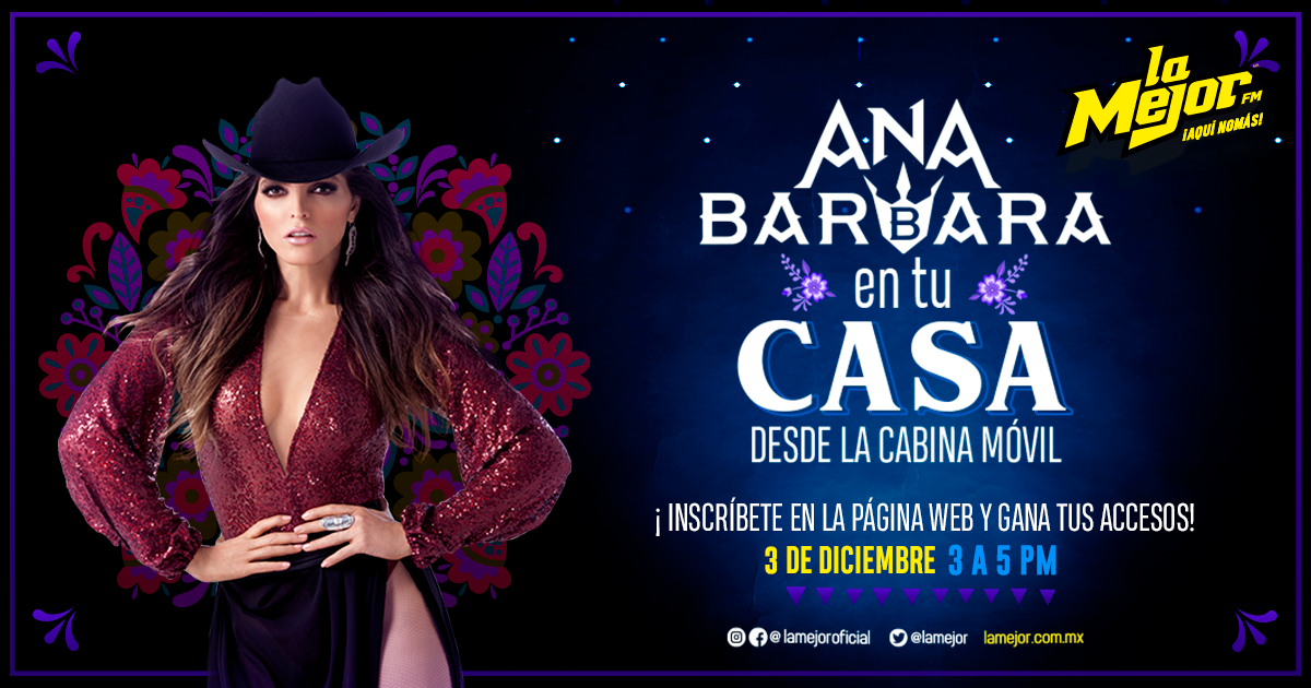 Ana Bárbara en tu casa desde a cabina móvil