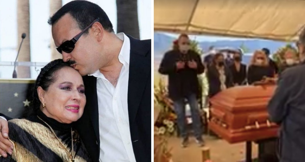 Pepe Aguilar transmite en vivo el funeral de su mamá