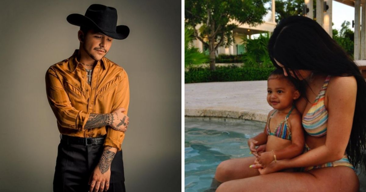 Comparan a Christian Nodal con la hija de Kylie Jenner