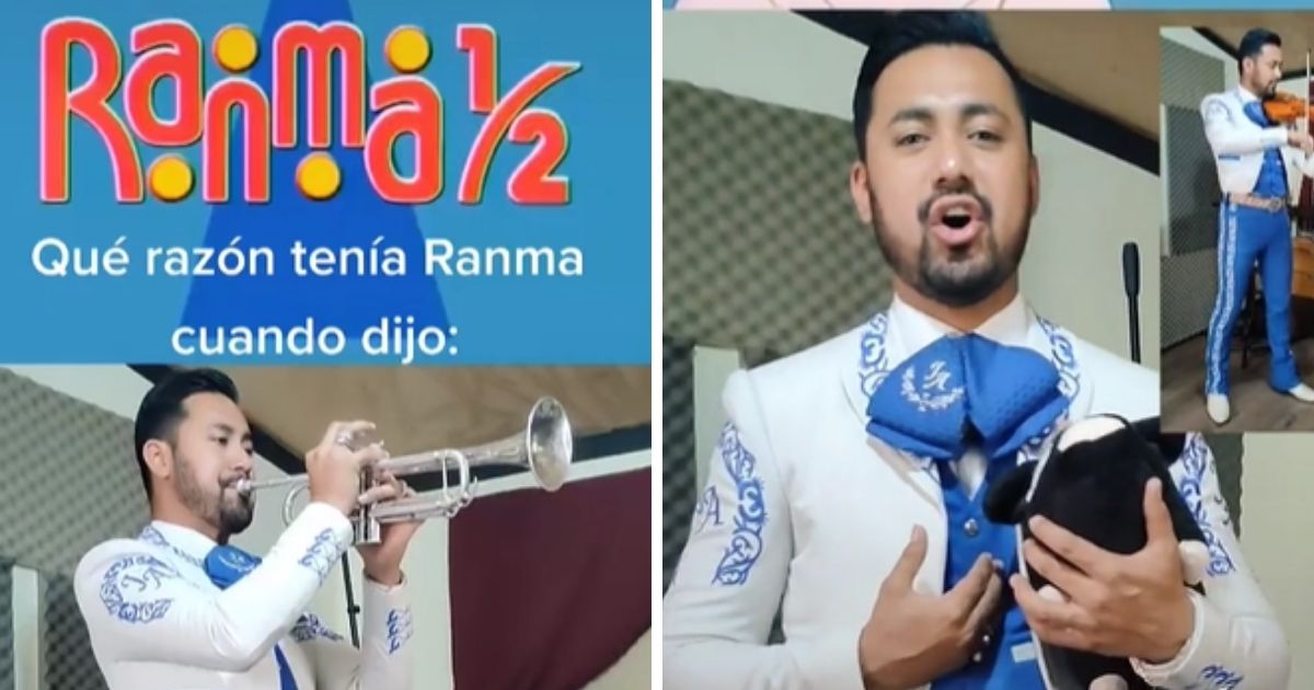 TikToker hace cover de canción de Ranma 1/2 a ritmo de Mariachi