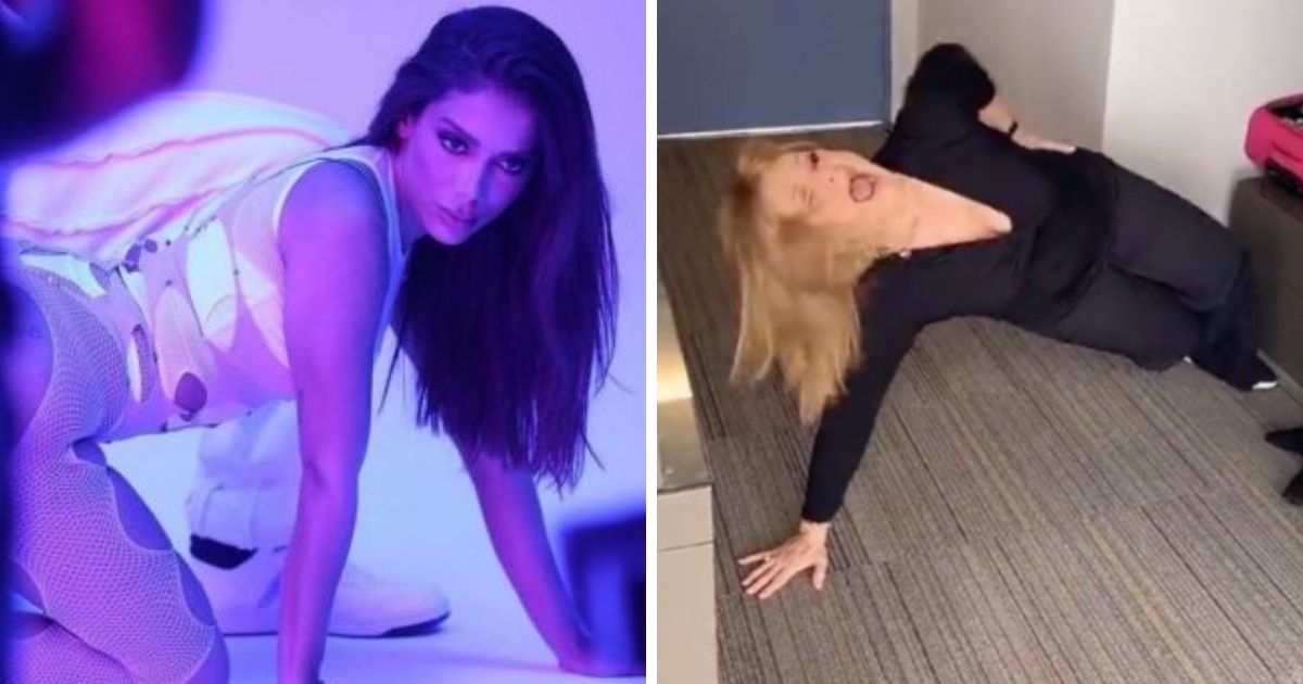 Érika Buenfil intenta hacer twerking como Anitta y casi se “lastima”