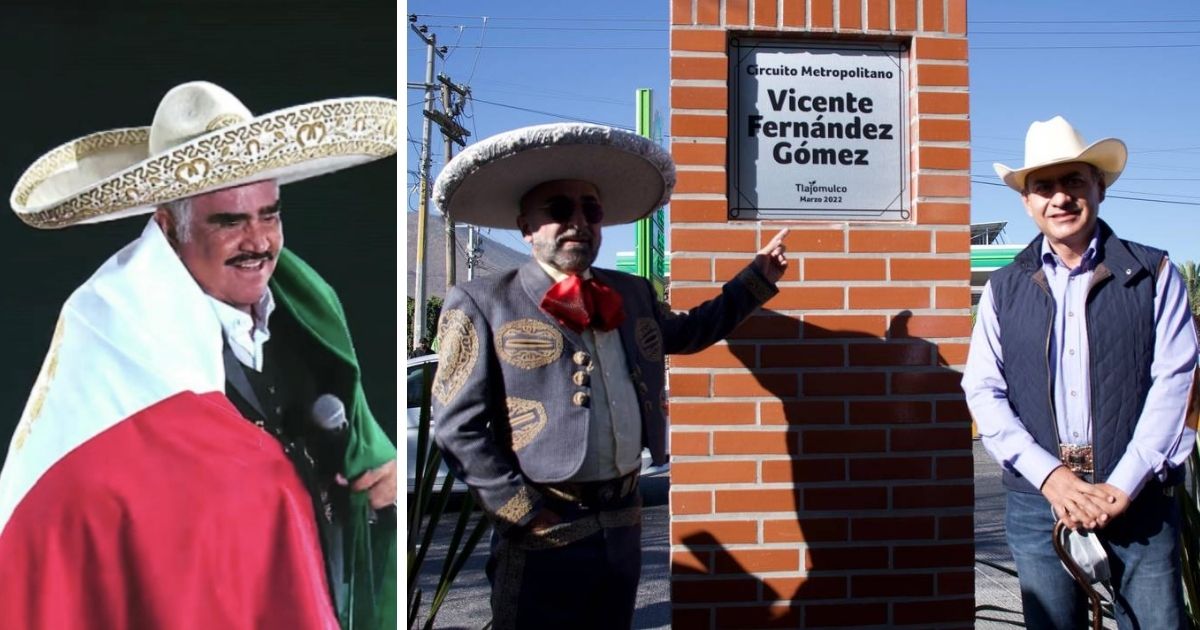 Nombran calle en honor a Vicente Fernández en Tlajomulco