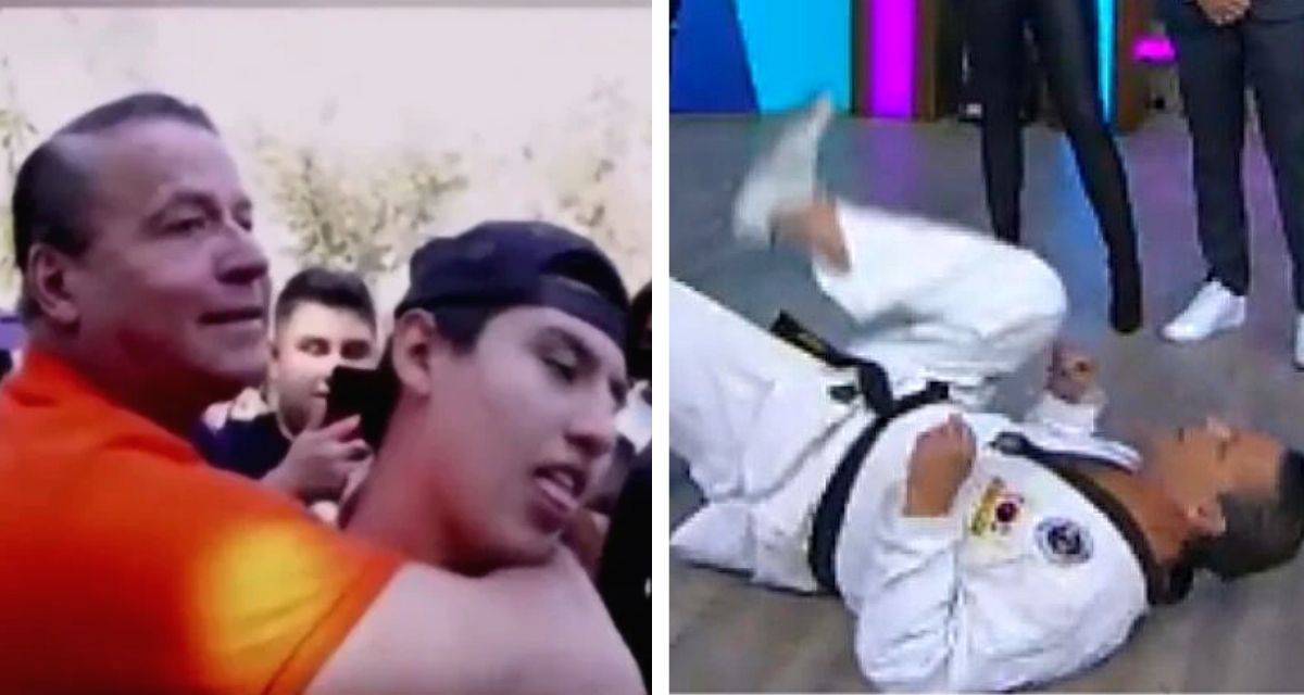 Alfredo Adame imparte clases de taekwondo a jóvenes en la calle