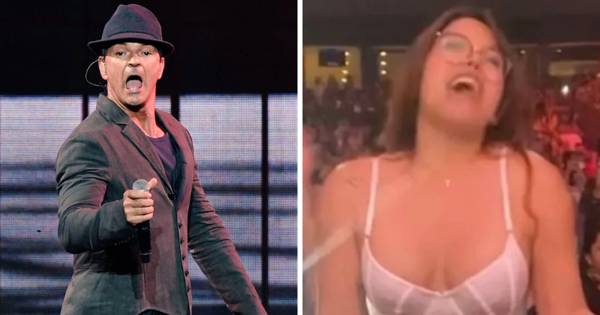 Fan se quita la ropa en pleno concierto de Ricardo Arjona