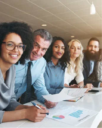 Photo de collègues d'entreprise Lamie mutuelle
