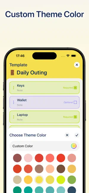Customize theme colors