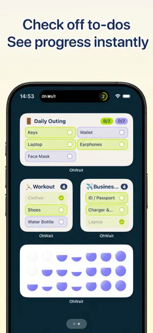 Check off to-dos instantly