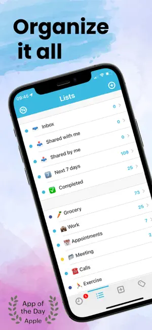 Organize it all screen