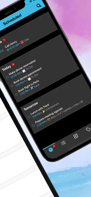 Dark mode screen