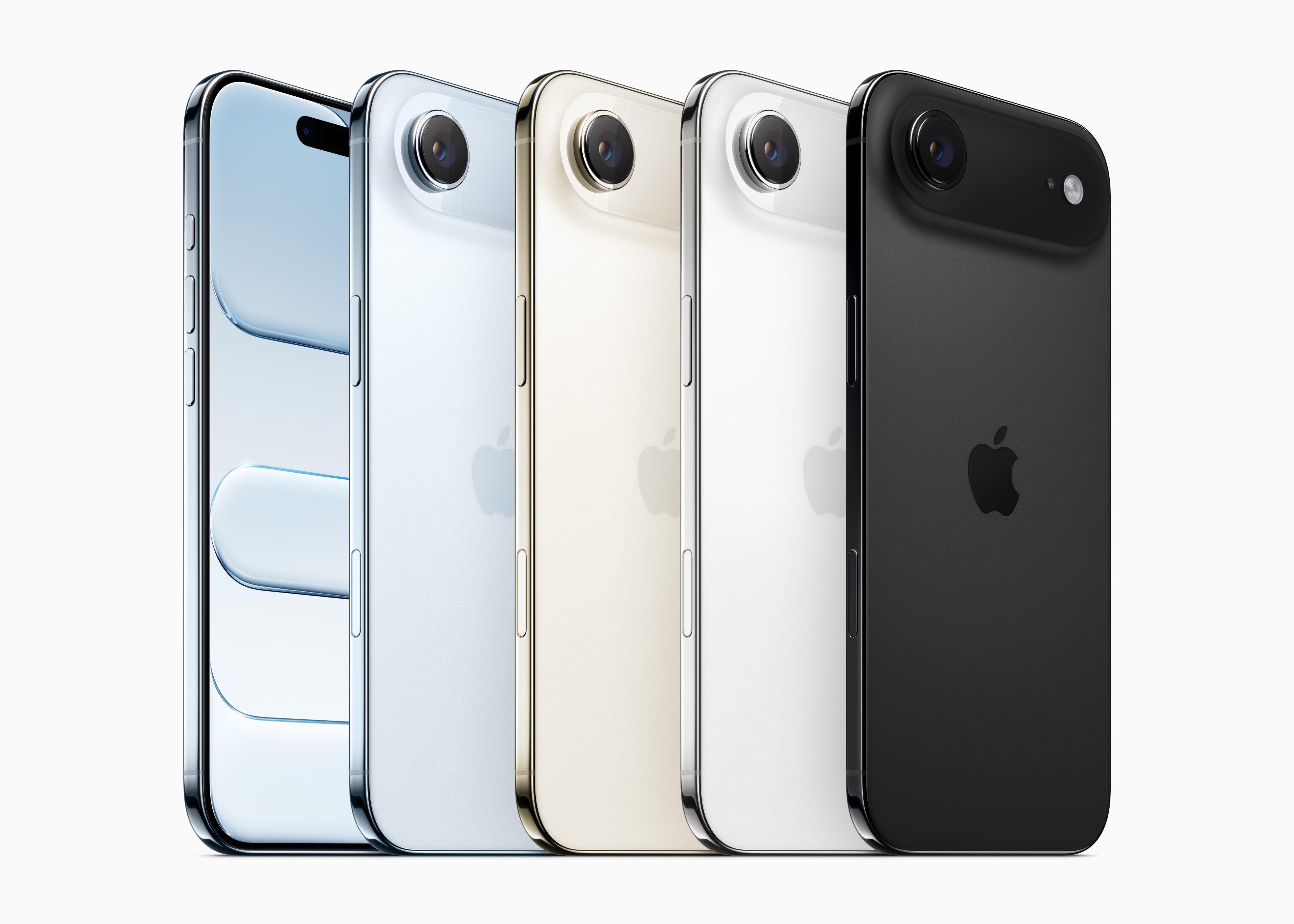 iPhone Air 四種顏色機身圖