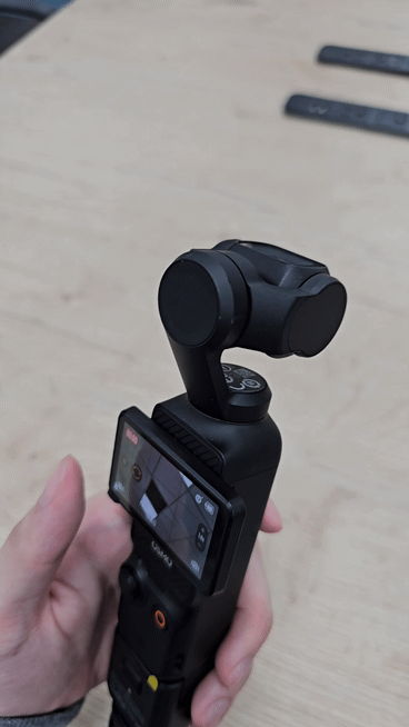 DJI Osmo Pocket 3 開啟旋轉運鏡之後會這樣子轉
