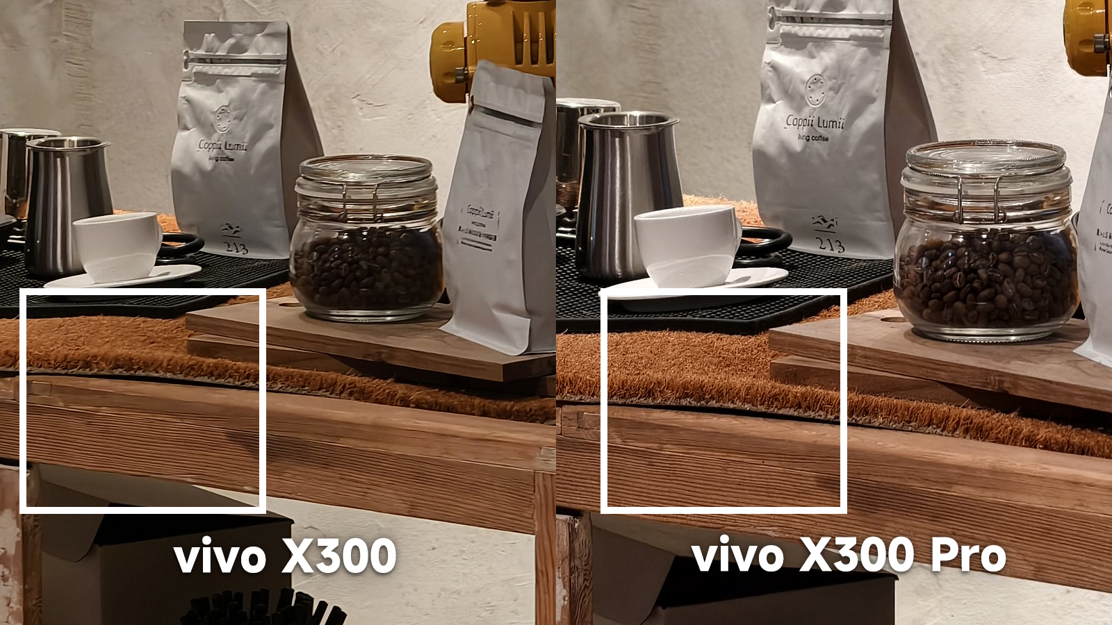 vivo X300 vs vivo X300 Pro 2x Zoom 變焦對比