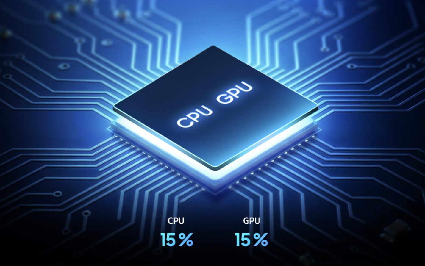 Samsung A57 處理器相較前代 Exynos 1580，GPU, CPU都有提升15%