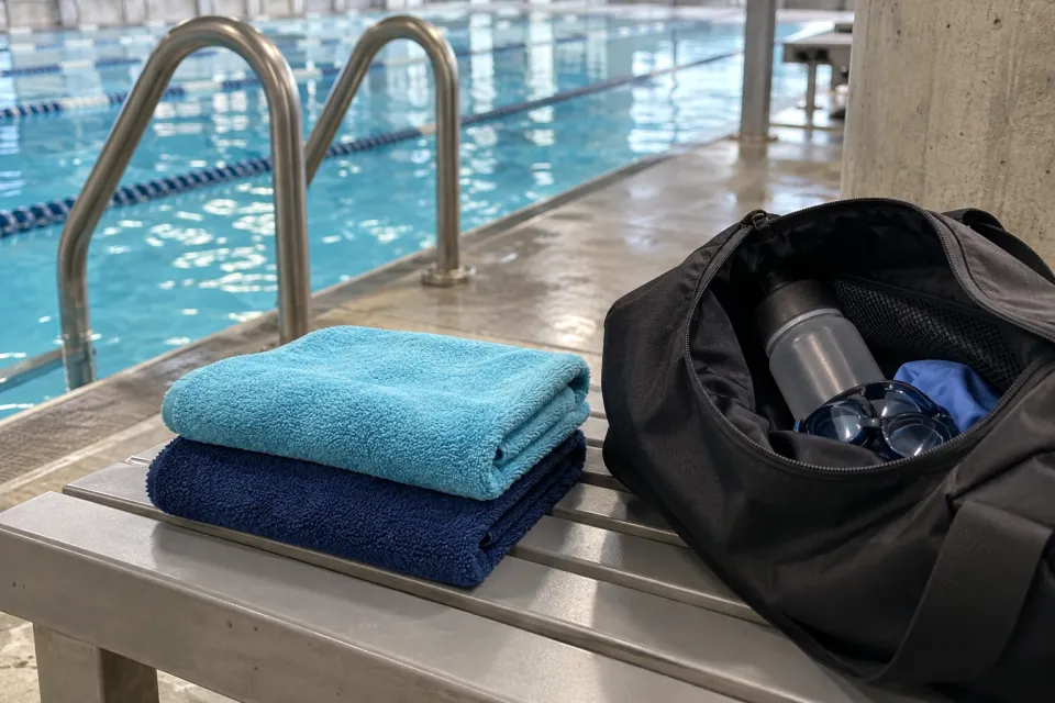 Illustrative scene for A towel that fits the bag