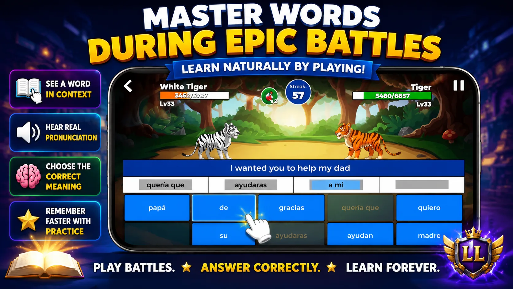 310,000 words and phrases in context