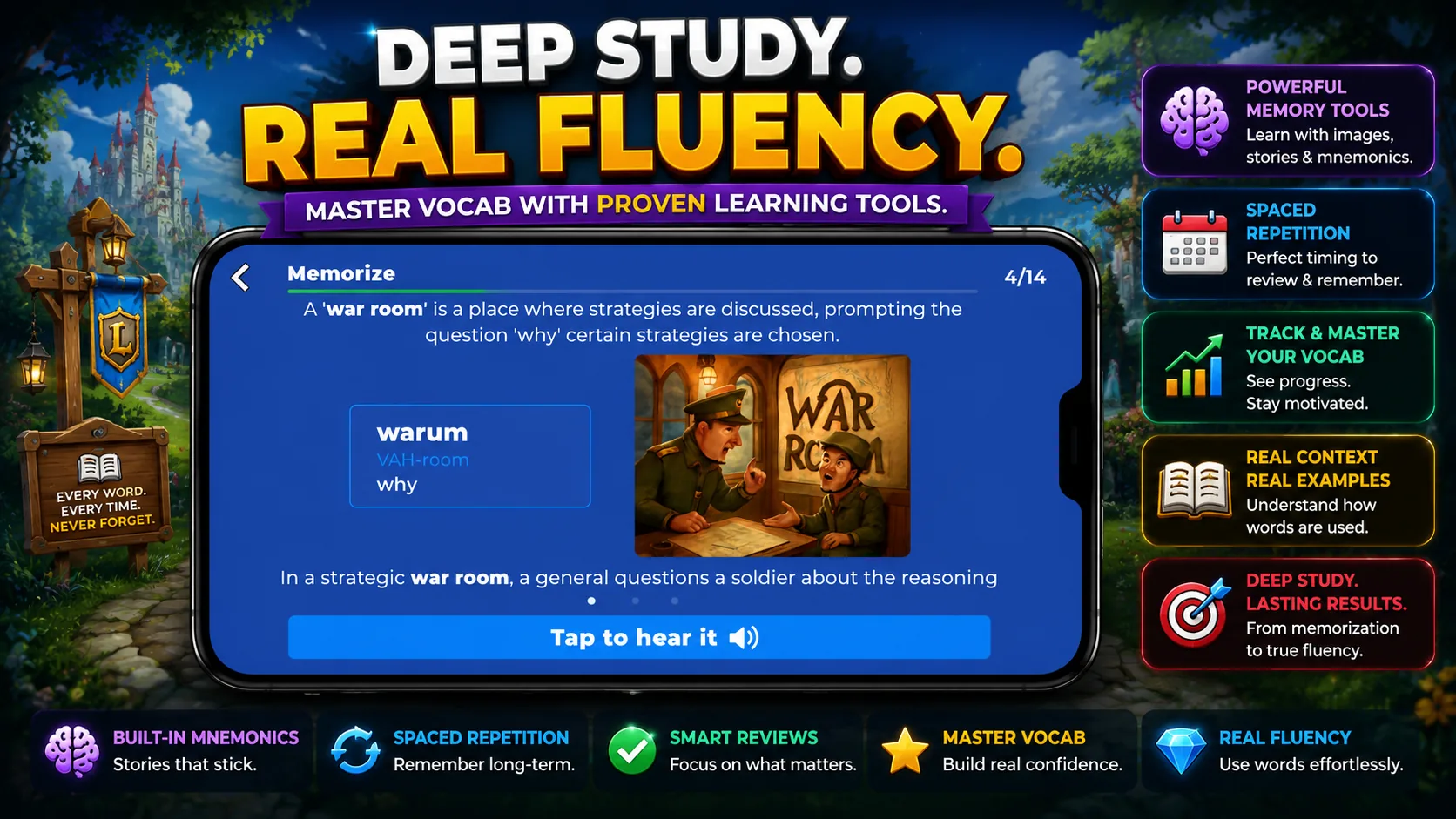 Go deep when you want to