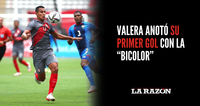Valera anotó su primer gol con la “Bicolor”