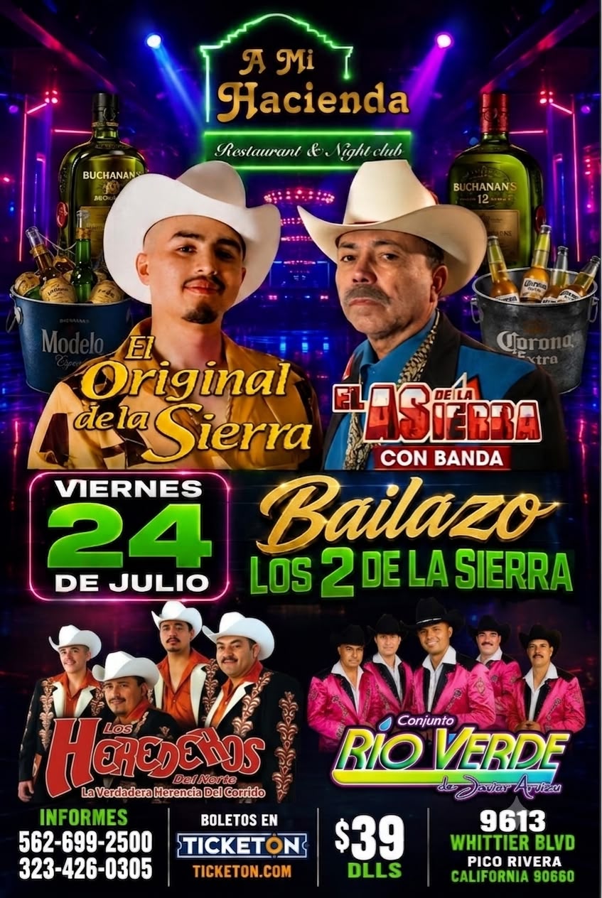 Flyer: Bailazo Los 2 De La Sierra