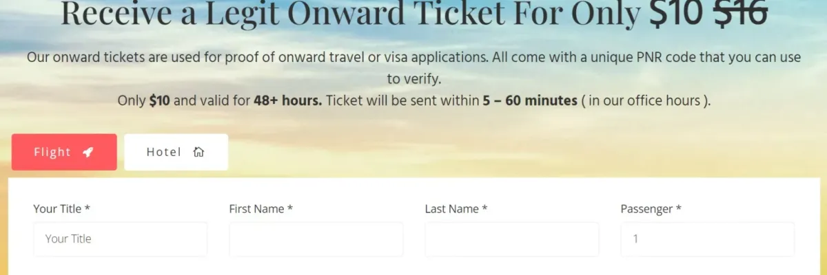 用Onward Ticket買「假機票」，不再怕拿單程機票被拒絕入境